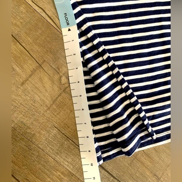 Women's Navy and White Ankle Length GAP Sleeveless Nautical Dress - Picture 6 of 9